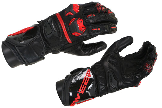 Sweep GP R racing glove, black/red