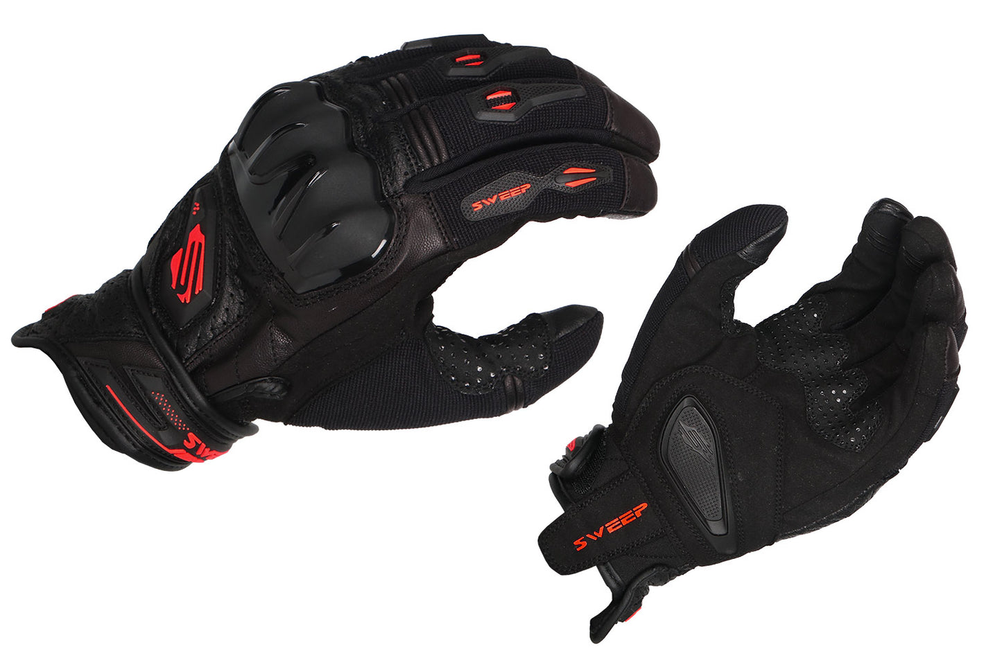 Sweep Hammer 2 glove, black/red