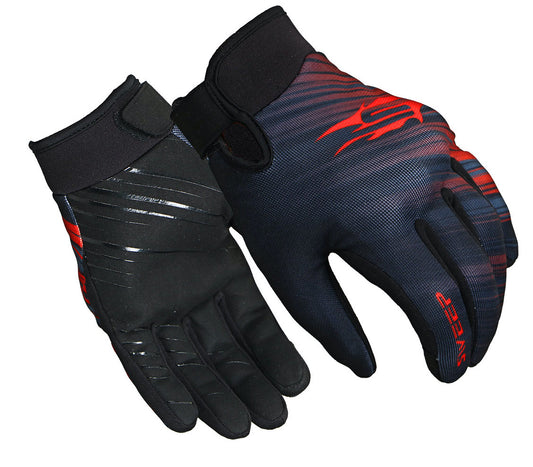 Sweep Street MX short glove, black/red