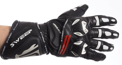 Sweep Stroke sporty glove, black/white