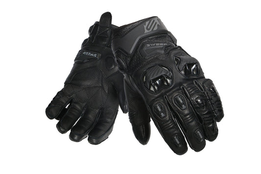 Sweep Volcano short racing gloves, black