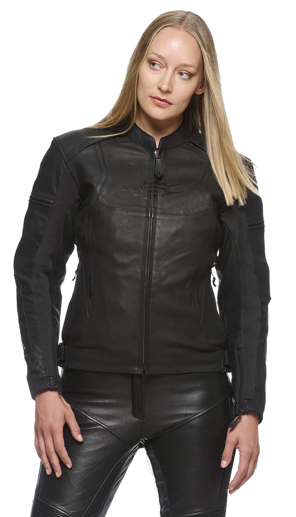 Sweep Chicane 2 naisten nahkatakki, musta