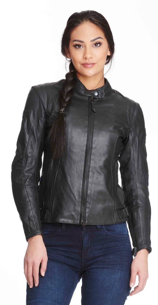 Sweep Mamba ladies leather jacket, black