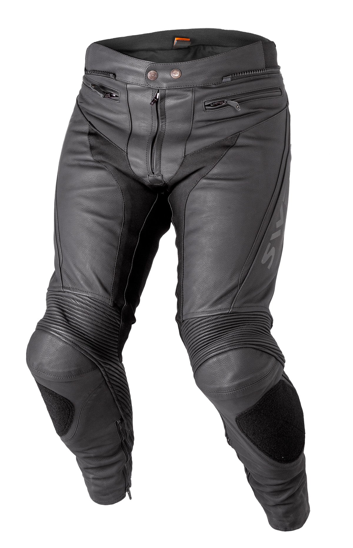 Sweep Nash leatherpant, black