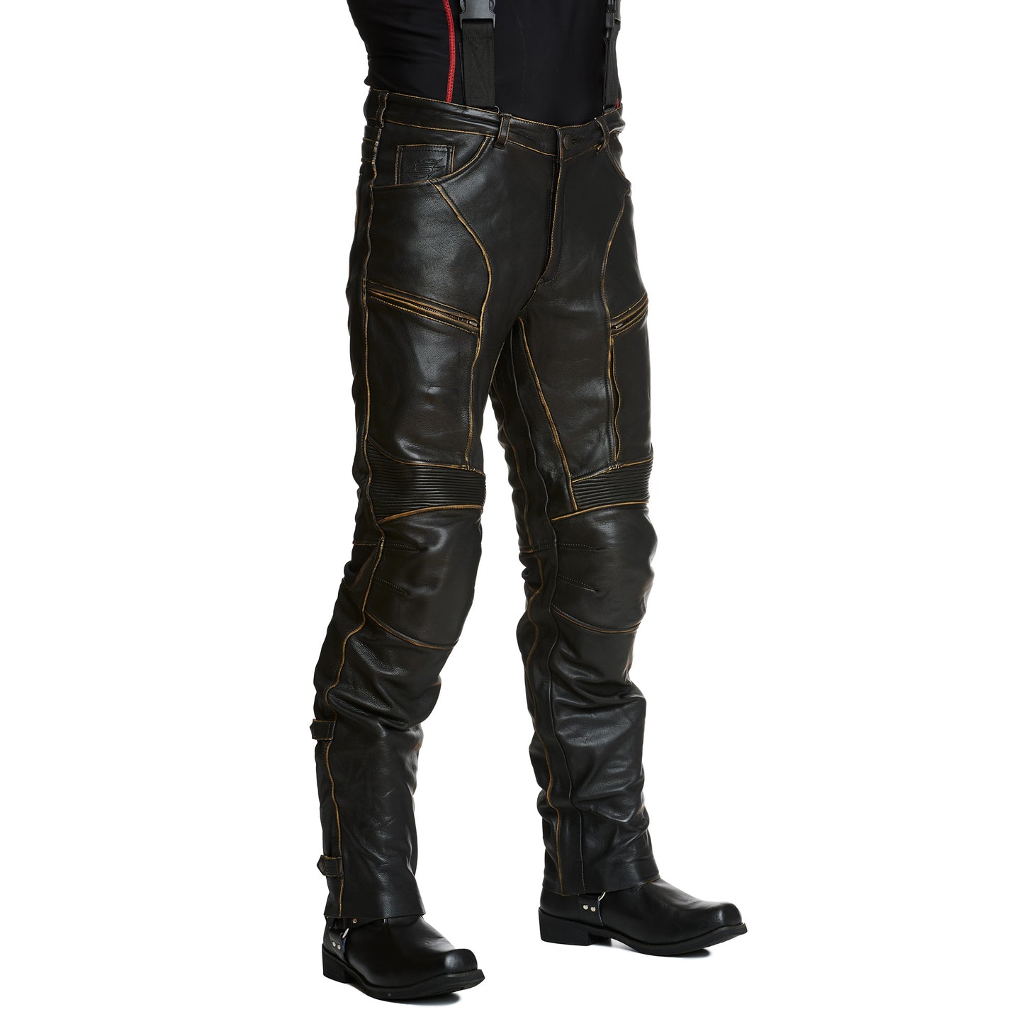 Sweep Ragnar leather pant, antique