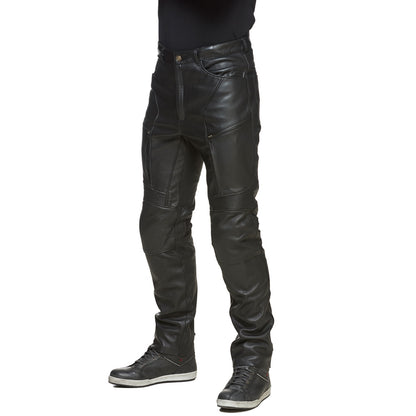 Sweep Ragnar leather pant, black
