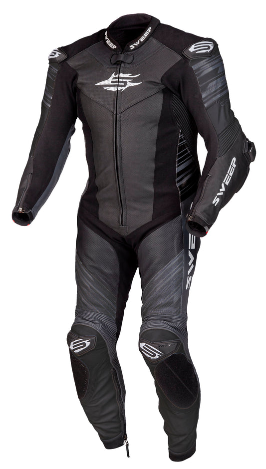 Sweep GPR2 Airbag Compatible 1pc leathersuit, black