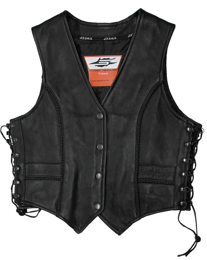 Sweep Mia, ladies leather vest