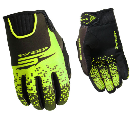 Sweep NXT neoprene glove, black/yellow