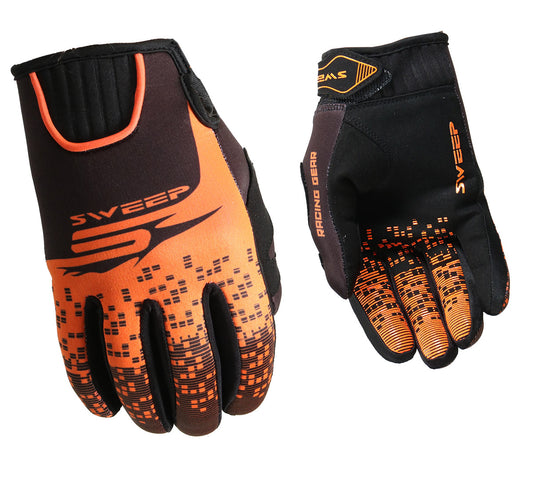 Sweep NXT neoprene glove, black/orange