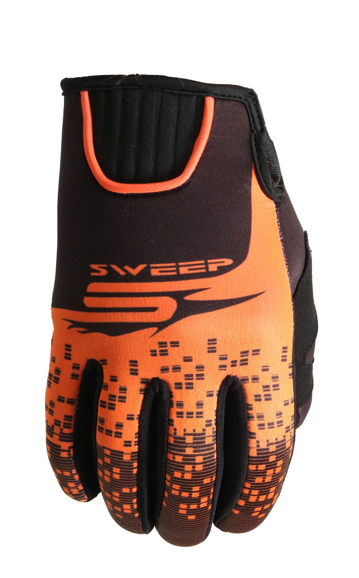 Sweep NXT neoprene glove, black/orange