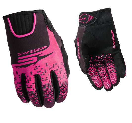 Sweep NXT ladies neoprene glove, black/pink