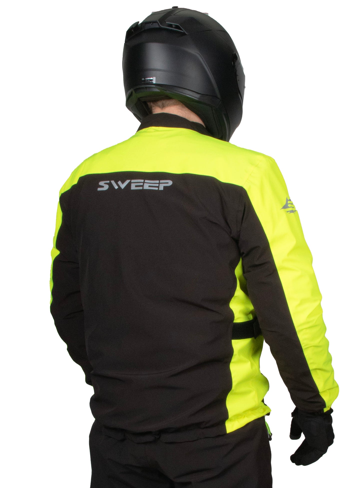 Sweep ProShell sadetakki, musta/keltainen