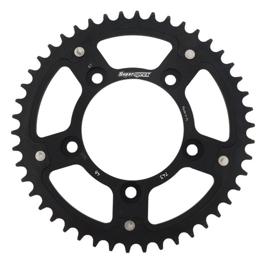 Supersprox Stealth Rear sprocket Black 743-RST-46-0