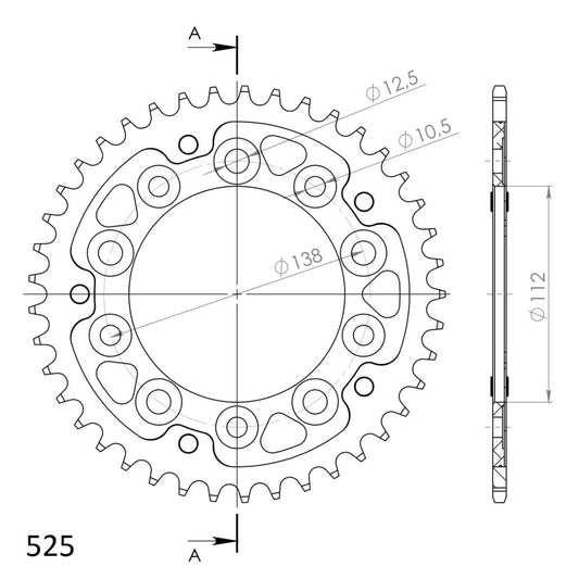 Supersprox Stealth takaratas Black 1304-RST-41-0