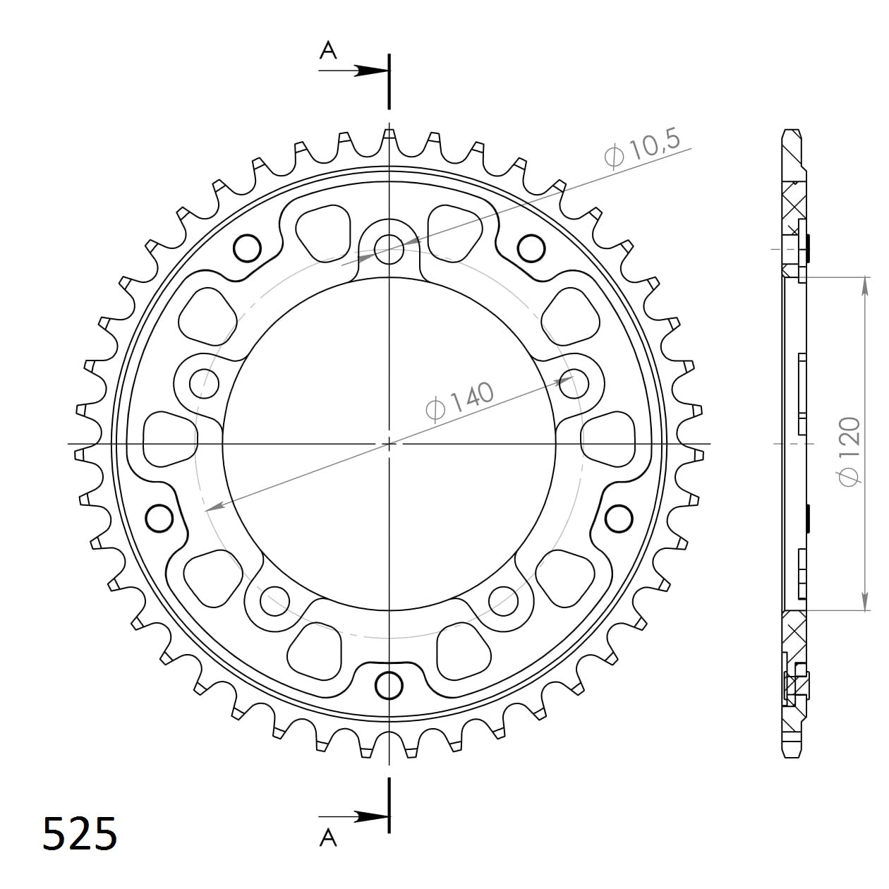 Supersprox Stealth takaratas Silver 1792-RST-42-8
