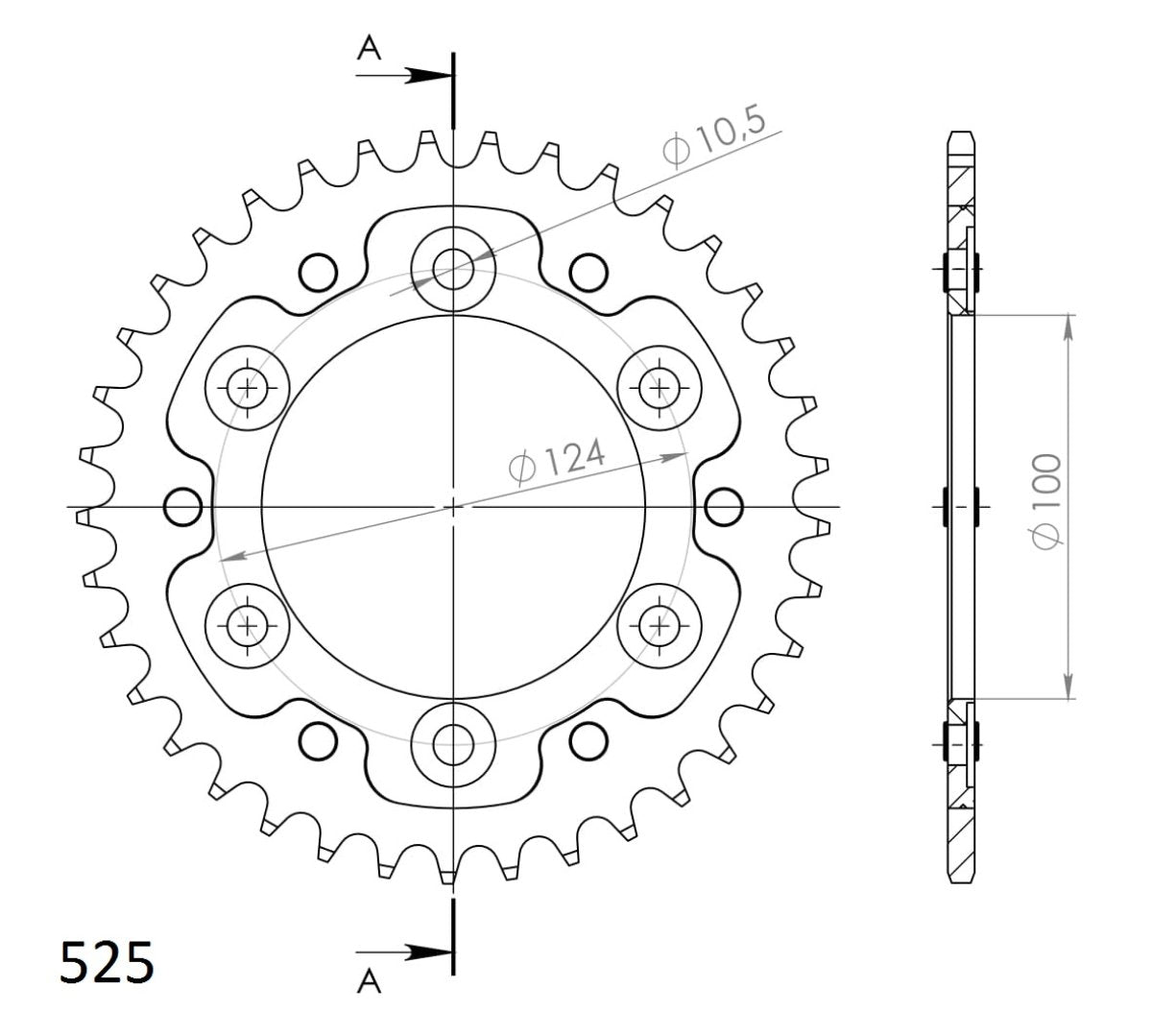 Supersprox Stealth takaratas Black 745-RST-37-0