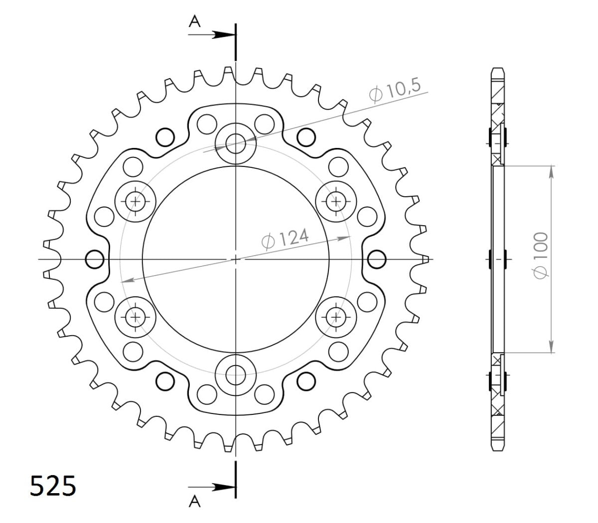 Supersprox Stealth takaratas Black 745-RST-39-0