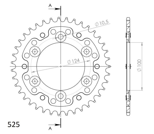 Supersprox Stealth takaratas Black 745-RST-39-0