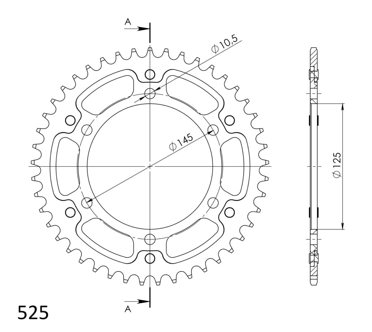 Supersprox Stealth takaratas Black 867-RST-43-0