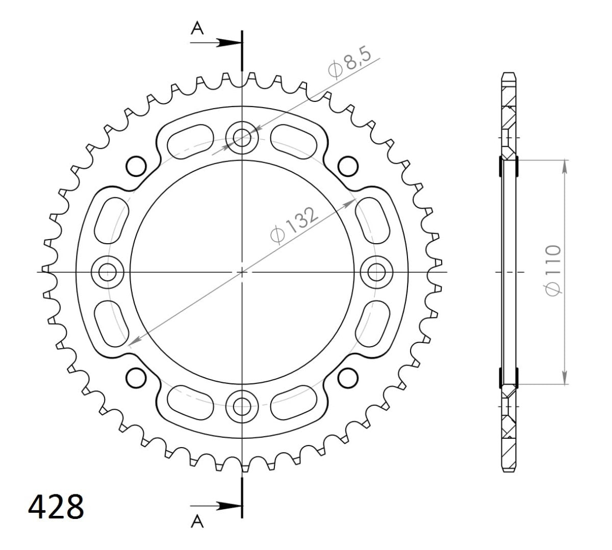 Supersprox Stealth takaratas Black 898-RST-46-0