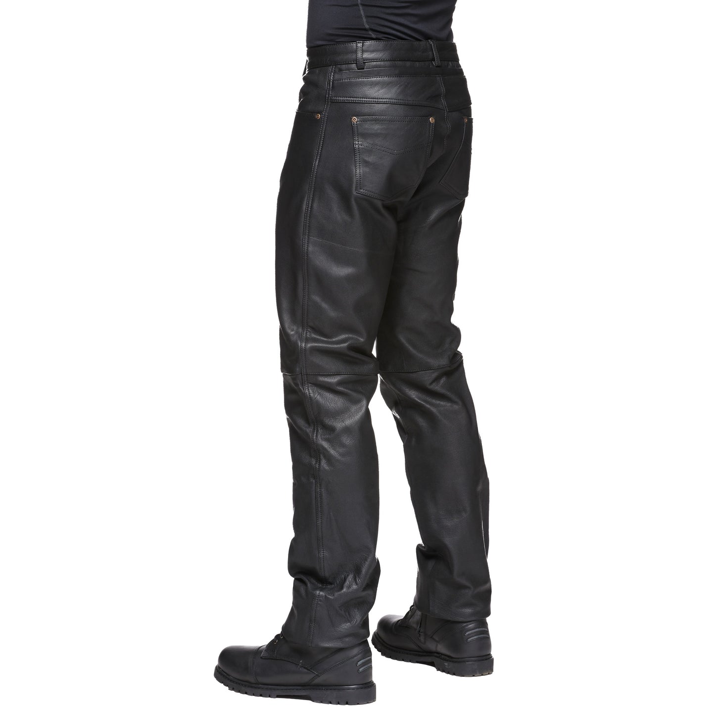 Sweep Rock leather jeans