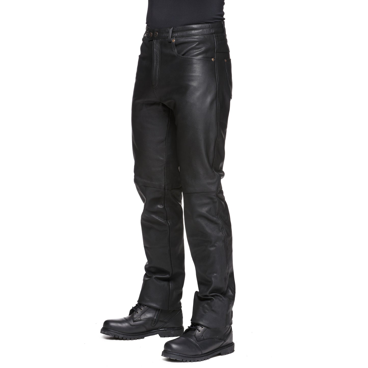 Sweep Rock leather jeans