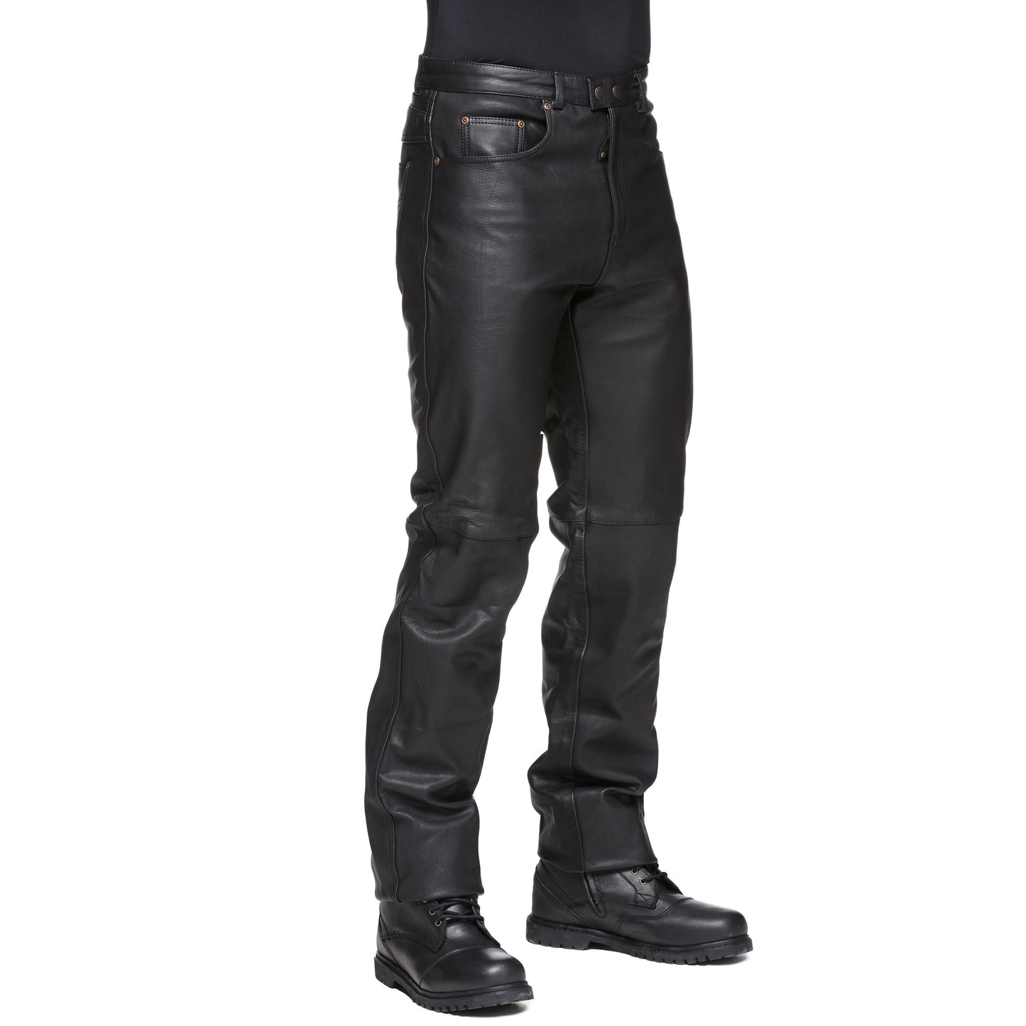 Sweep Rock leather jeans