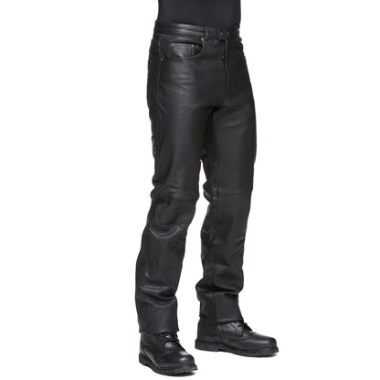 Sweep Rock leather jeans