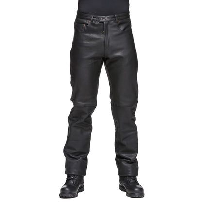 Sweep Rock leather jeans