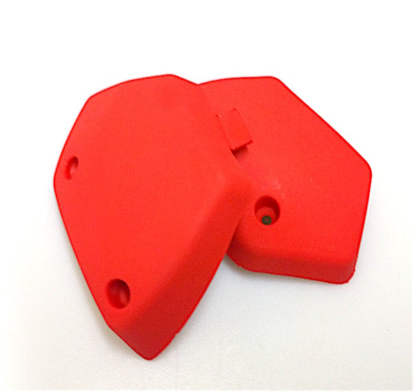 Sweep elbow slider for leathersuit, red, pair
