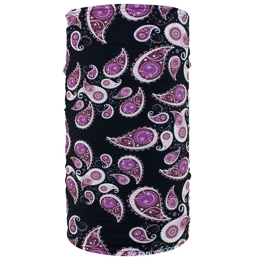 Motley tube purple paisley, Fleece lined
