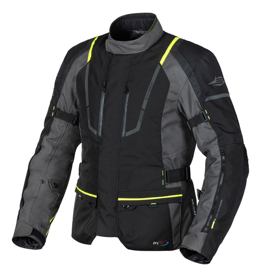 Sweep Azimut vedenpitävä ajotakki, musta/harmaa/keltainen