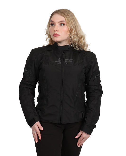 Sweep Chicane 2 waterproof ladies textile jacket, black