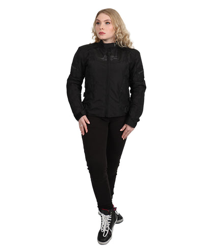 Sweep Chicane 2 waterproof ladies textile jacket, black