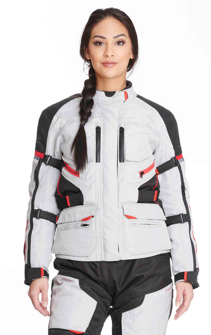 Sweep Charisma II ladies 4- season jacket, ivory/black/red