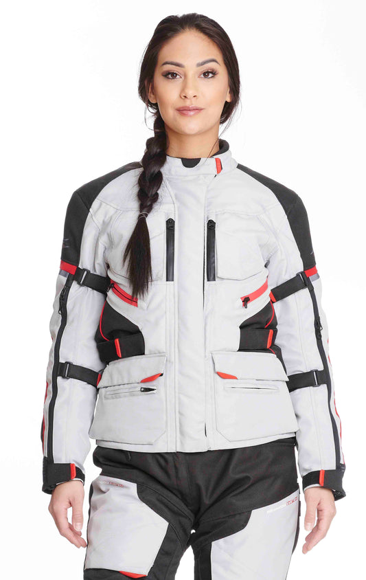 Sweep Charisma II ladies 4- season jacket, ivory/black/red