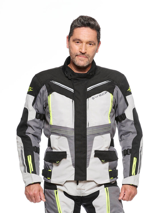 Sweep GT Touring 3 4-season jacket, black/ivory/yellow
