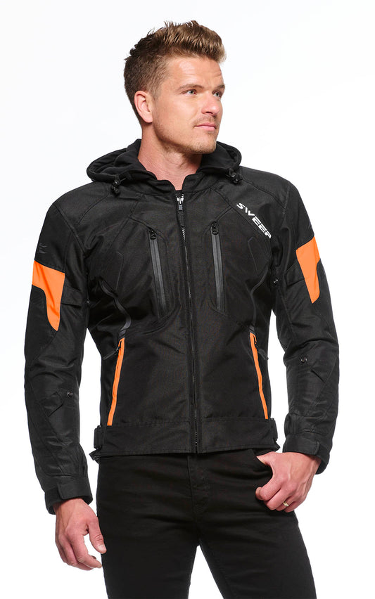 Sweep Hammer 2 waterproof mc jacket, black/orange