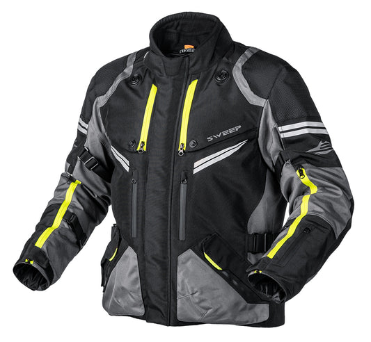 Sweep Kalahari 4-season jacket, black/grey/yellow