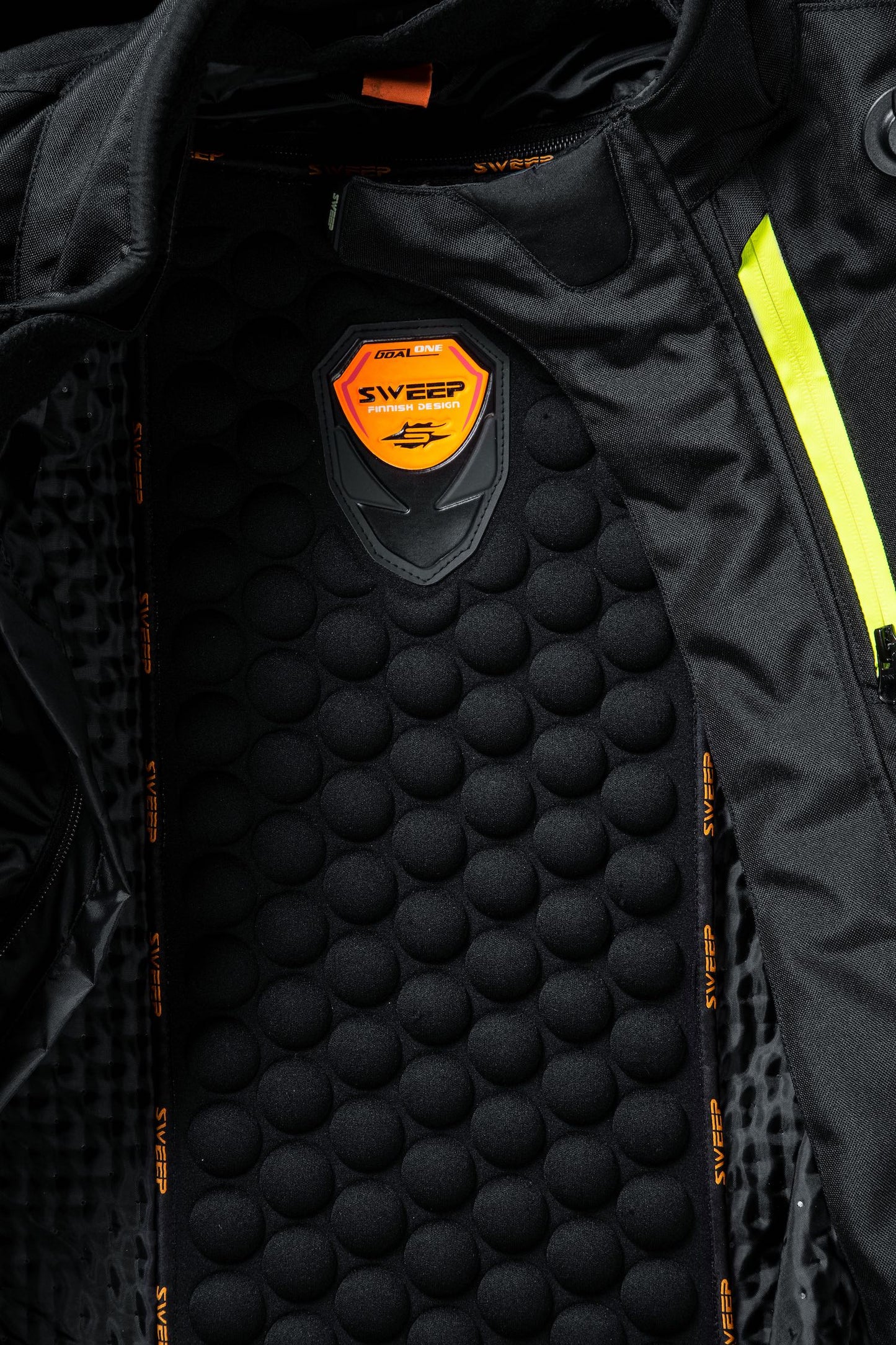 Sweep Kalahari 4-season jacket, black/grey/yellow