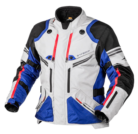 Sweep Kalahari 4-season jacket, ivory/blue/black/red