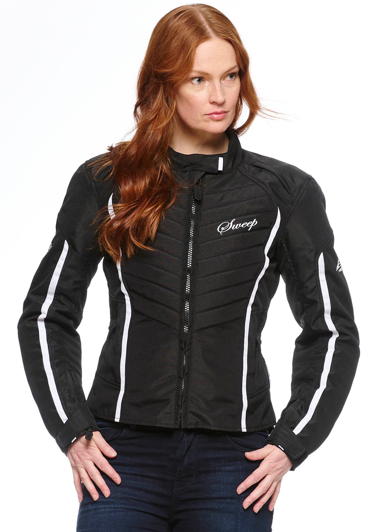 Sweep Milanese 2 ladies light jacket, black/white