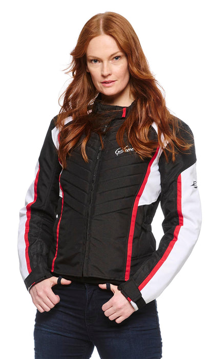 Sweep Milanese 2 ladies light jacket, black/white/red