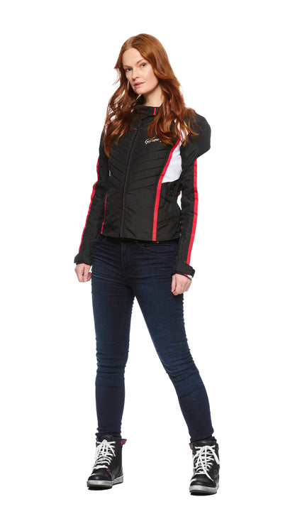 Sweep Milanese 2 ladies light jacket, black/white/red