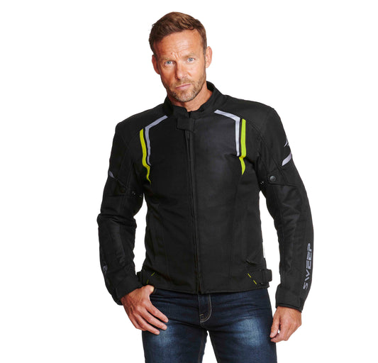 Sweep Mojave summer + waterproof mc jacket , black/yellow