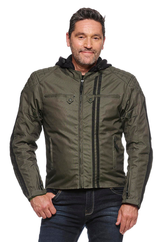 Sweep Motorod waterproof mc jacket, olive/black