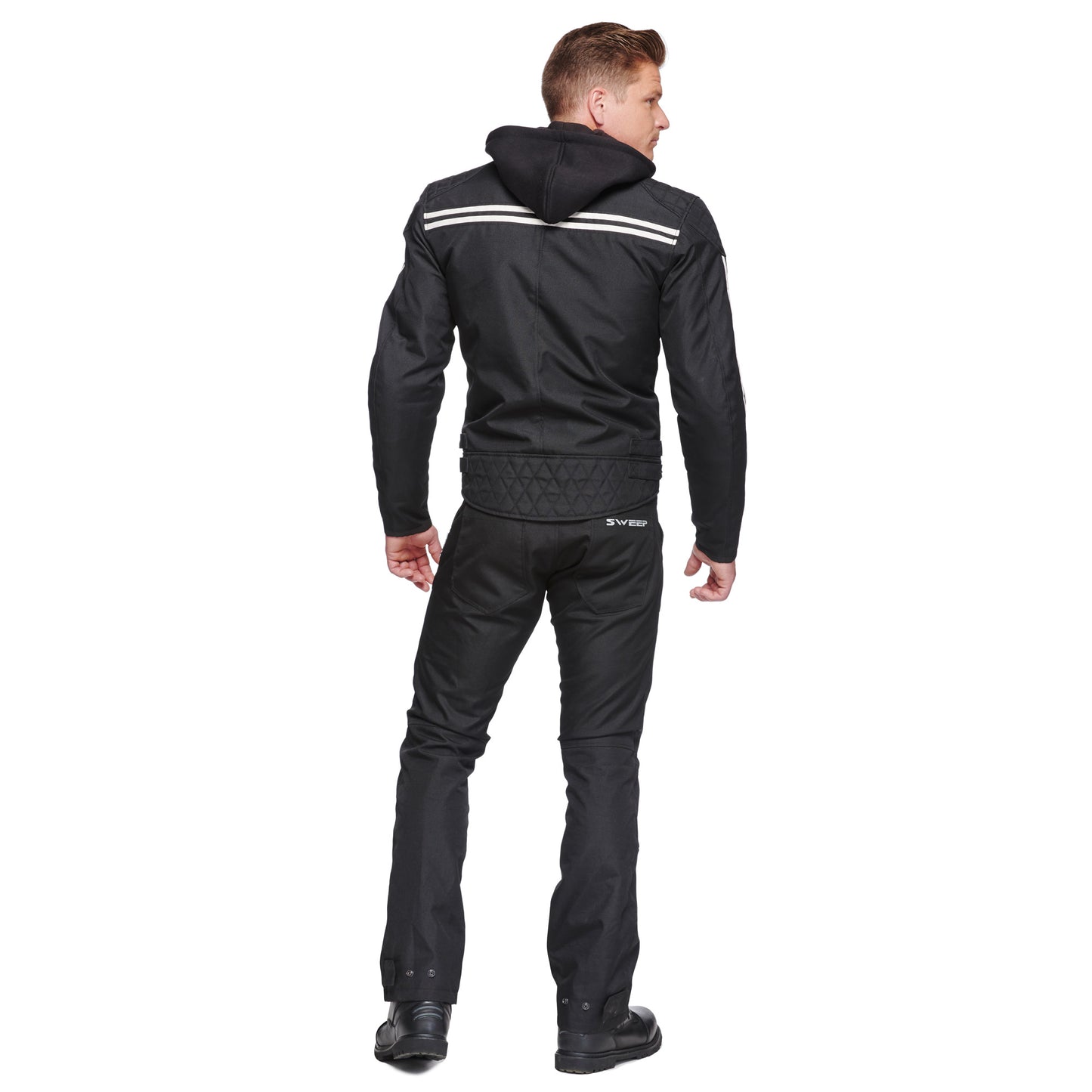 Sweep Motorod waterproof mc jacket, black/white