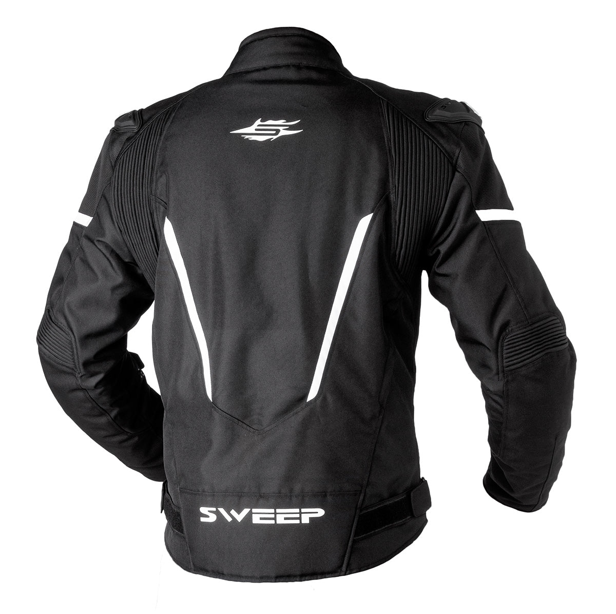 Sweep Nash waterproof textile jacket, black/white
