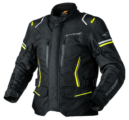Sweep Outback wp jacket, black/yellow, D-fit